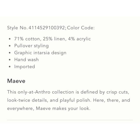 NWT Size XS -Anthropologie Maeve Short Sleeve Turnip Veggie Motif Sweater - Picture 7 of 16